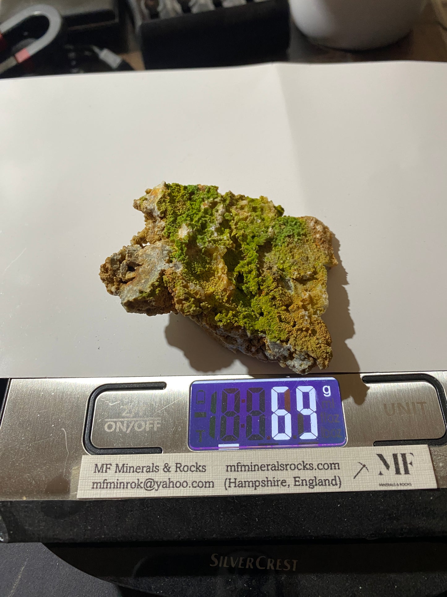 PYROMORPHITE : BWLCH GLAS MINE, DYFED, WALES, U.K.  69g MF4719