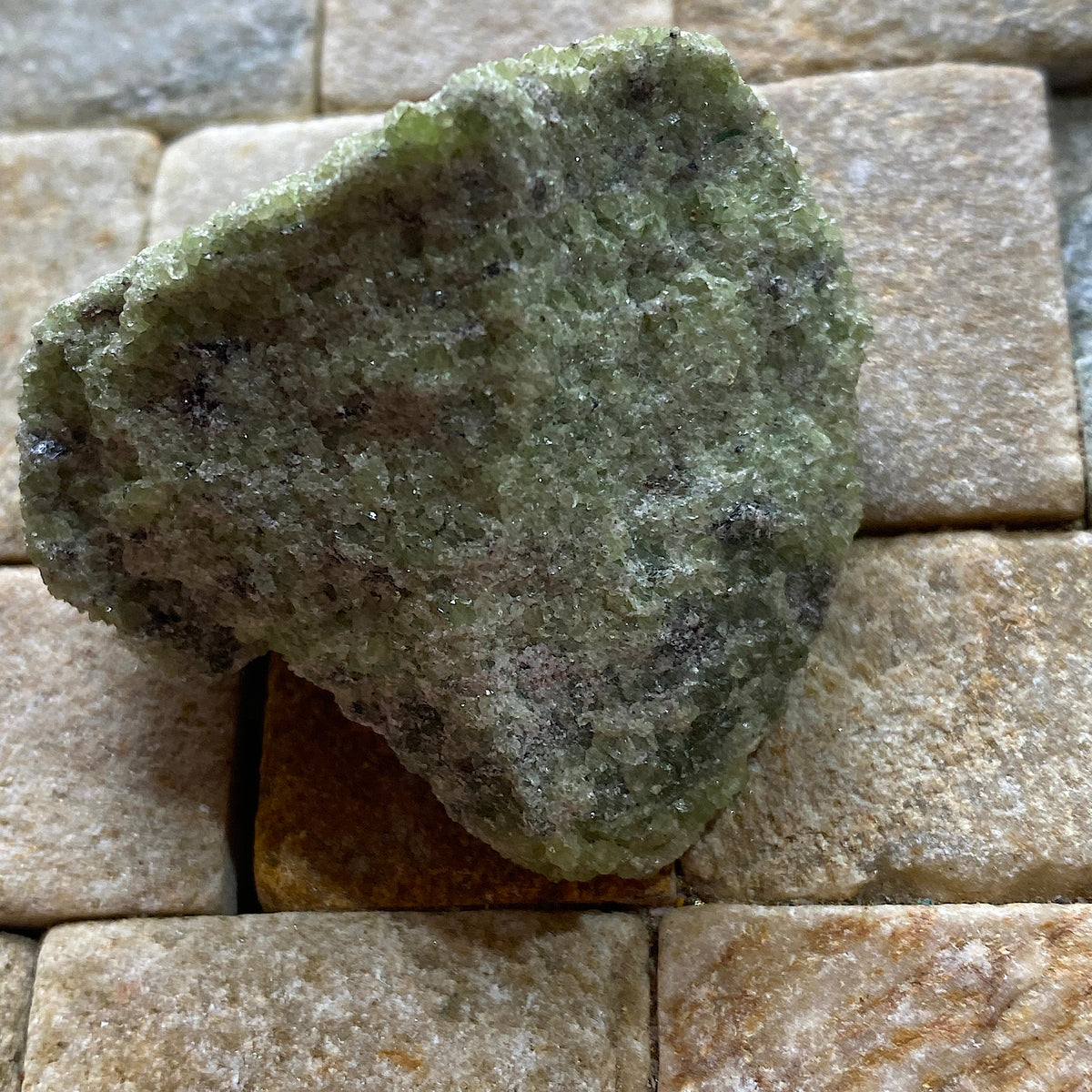 OLIVINE : UNIMIN MINE, YANCY COUNTY, NORTH CAROLINA, U.S.A.  47g. MF5390