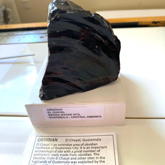 OBSIDIAN - SIERRA MADRE MOUNTAINS, EL CHAYAL, GUATEMALA. 215g MF1999