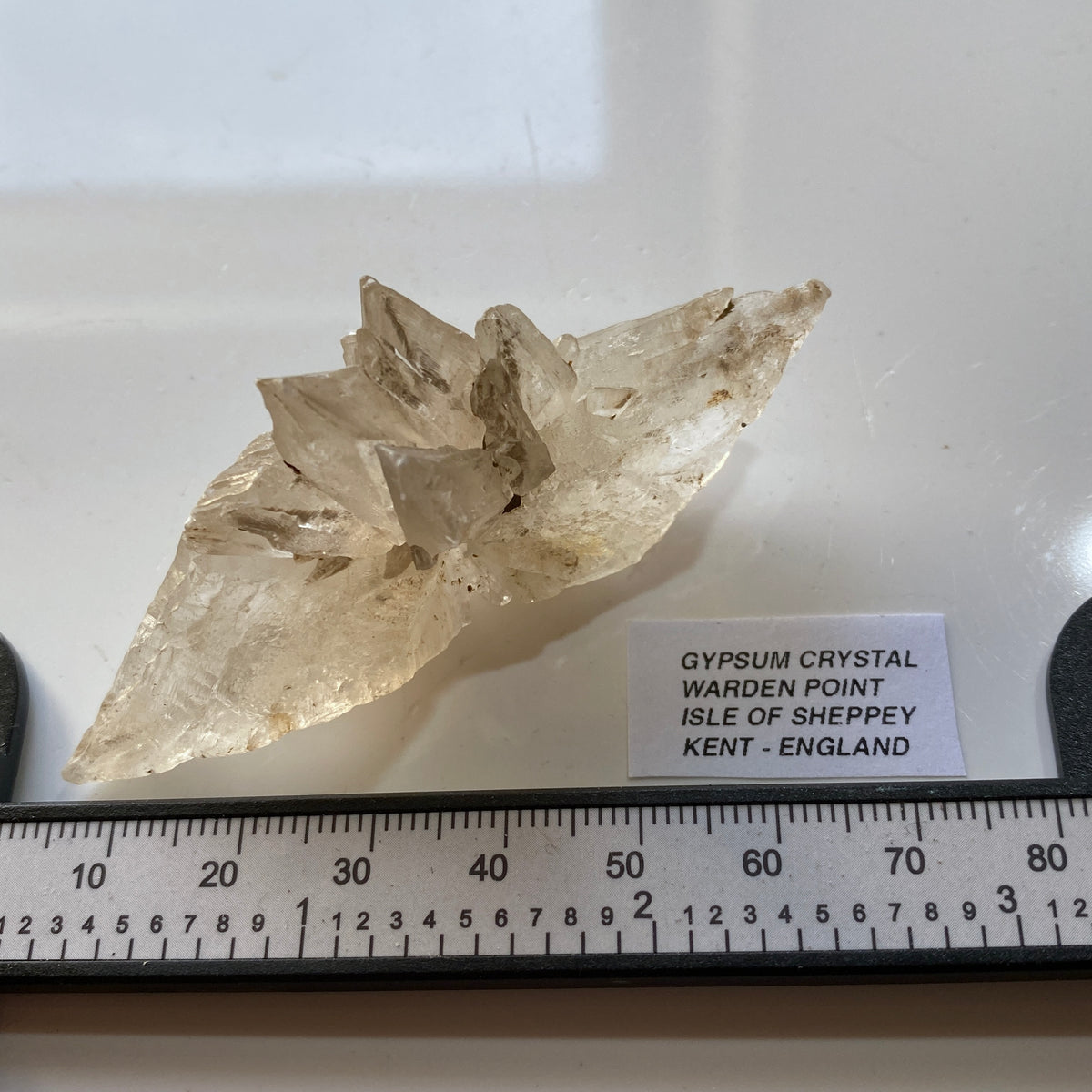 CRYSTALLINE GYPSUM : WATDEN POINT, ISLE OF SHEPPEY, KENT, ENGLAND 27g MF5391