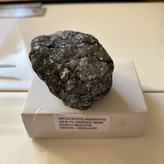 MICACEOUS HEMATITE - NEW FLORENCE MINE, DEVON, ENGLAND 199g MF1995