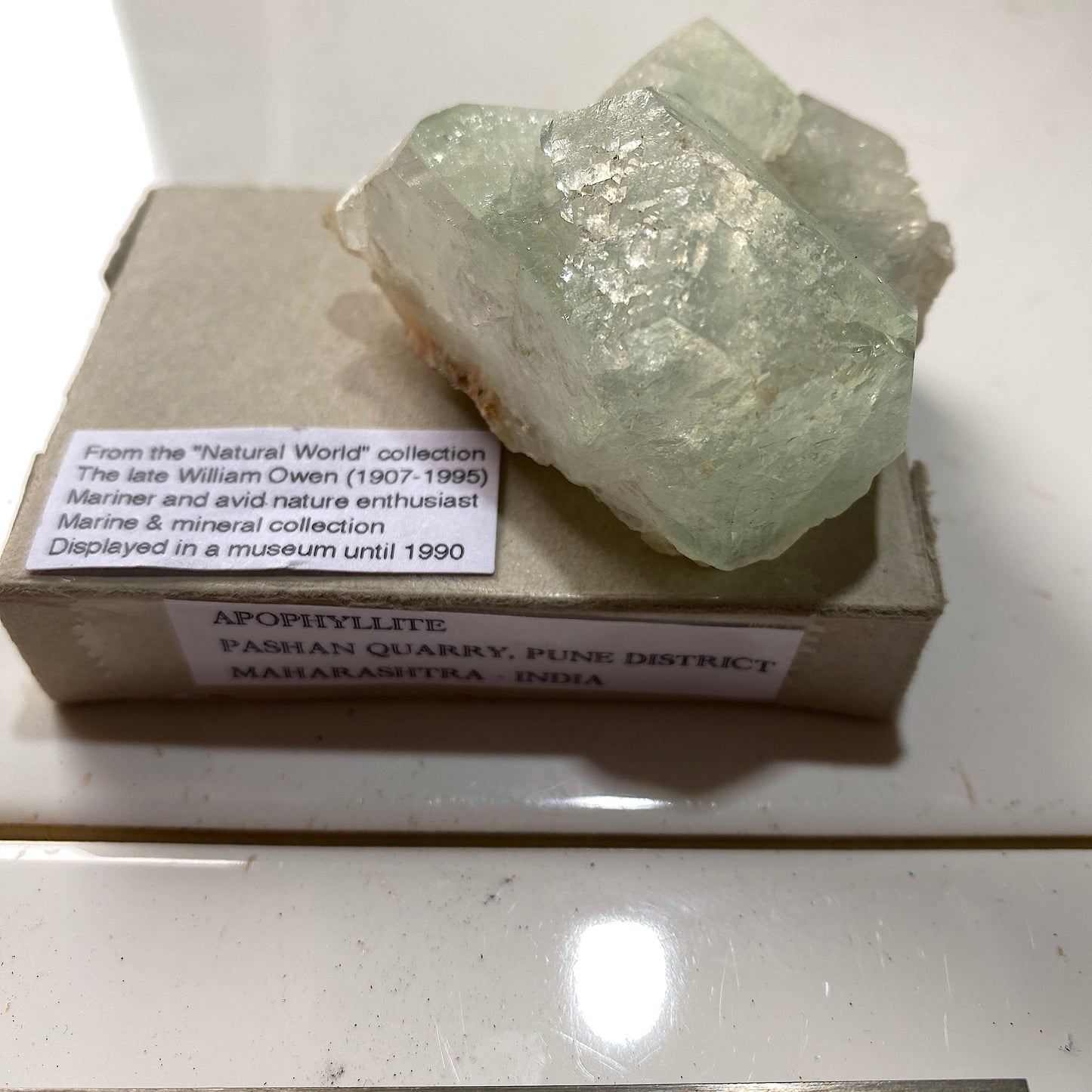 APOPHYLLITE DE LA CARRIÈRE DE PASHAN, MAHARASHTRA, INDE 60g MF806