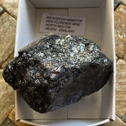 MICACEOUS HEMATITE - NEW FLORENCE MINE, DEVON, ENGLAND 199g MF1995