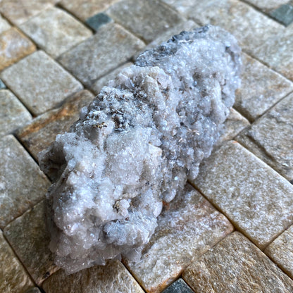 CALCITE WITH TETRAHEDRITE [ETC] , HUINAC MINE, PERU. 175g MF1494