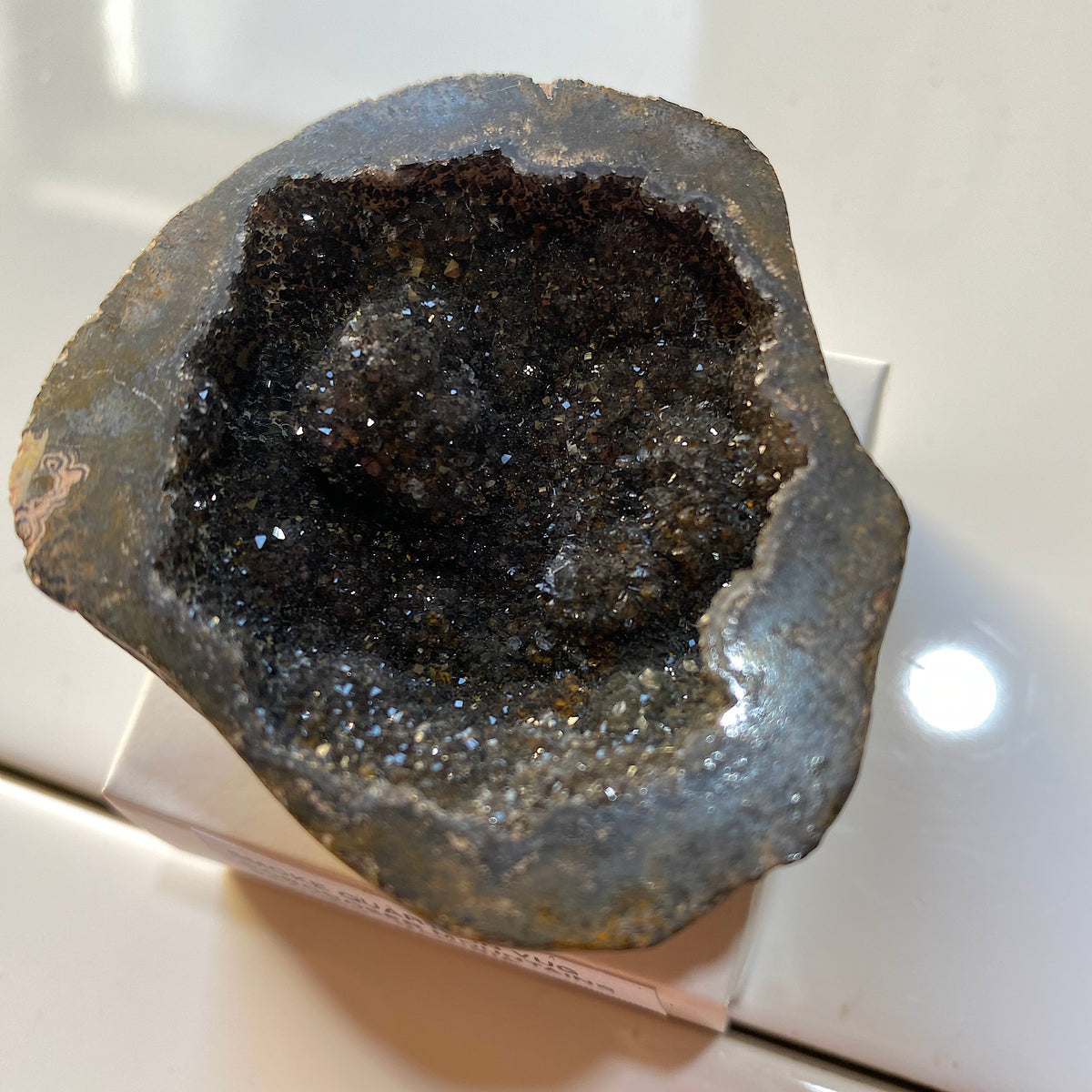 SMOKE QUARTZ IN VUG RARE SPECIMEN FROM: GOBOBOSEB MTS., NAMIBIA 77g MF5393
