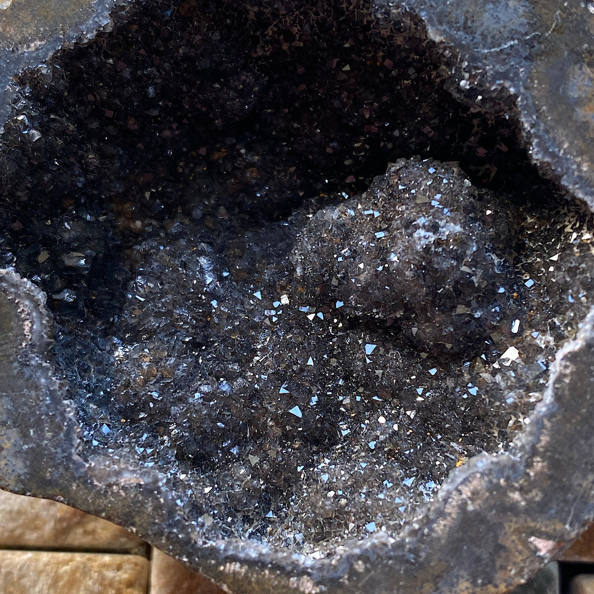 SMOKE QUARTZ IN VUG RARE SPECIMEN FROM: GOBOBOSEB MTS., NAMIBIA 77g MF5393