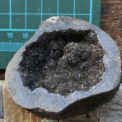 SMOKE QUARTZ IN VUG RARE SPECIMEN FROM: GOBOBOSEB MTS., NAMIBIA 77g MF5393
