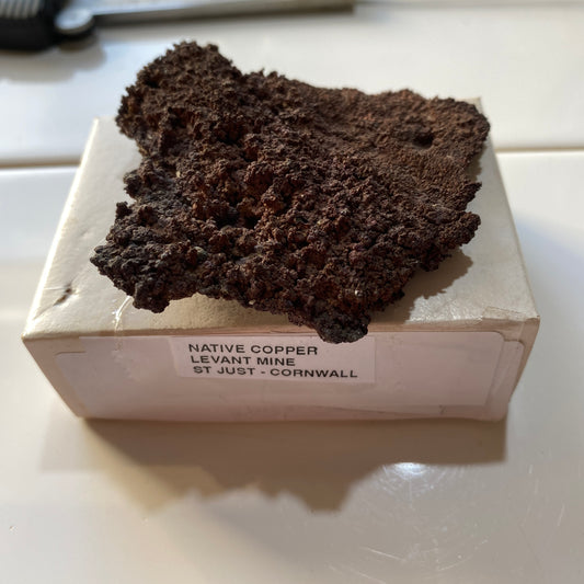 RARE NATIVE COPPER : LEVANT MINE, ST JUST, CORNWALL, ENGLAND  81g MF5394