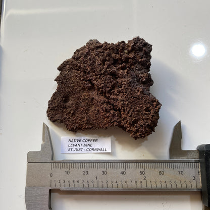 RARE NATIVE COPPER : LEVANT MINE, ST JUST, CORNWALL, ENGLAND  81g MF5394