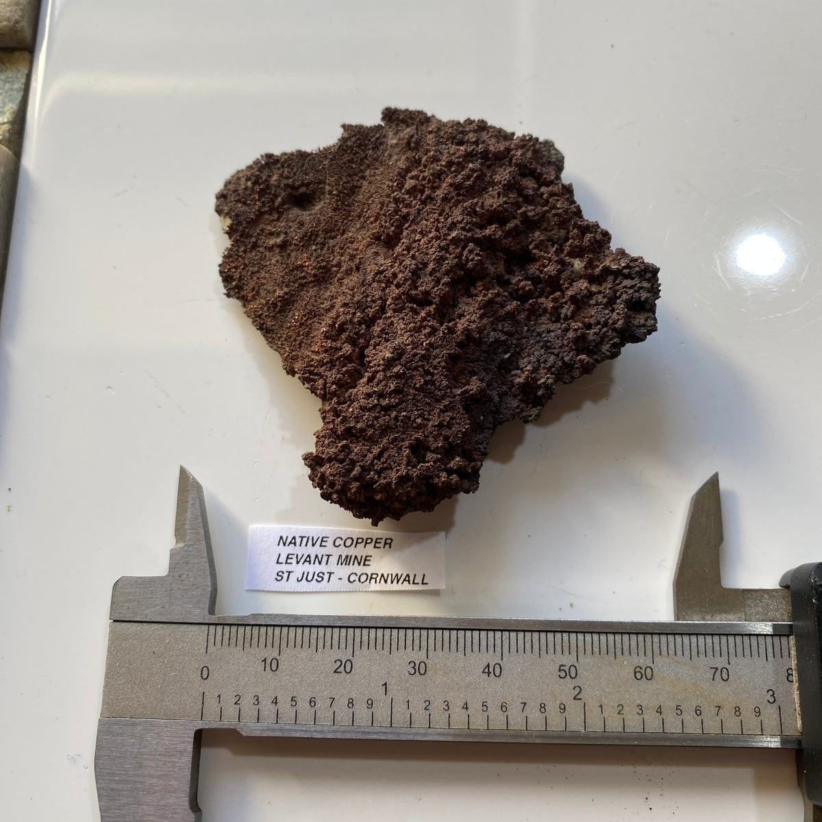 RARE NATIVE COPPER : LEVANT MINE, ST JUST, CORNWALL, ENGLAND  81g MF5394