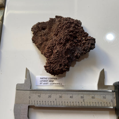 RARE NATIVE COPPER : LEVANT MINE, ST JUST, CORNWALL, ENGLAND  81g MF5394