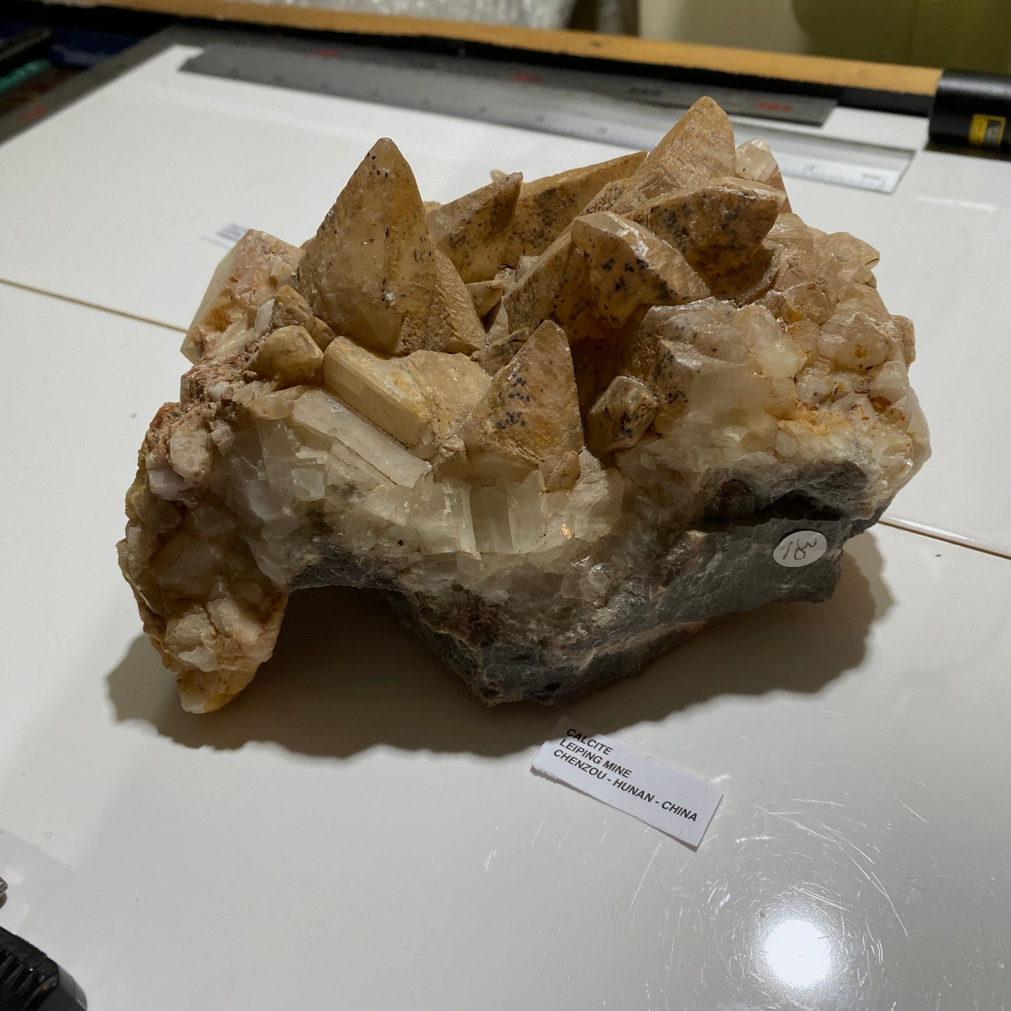 CALCITE - LEIPING MINE, CHENZOU, HUNAN, CHINA LARGE IMPRESSIVE ; 1623g MF4277