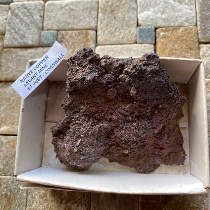RARE NATIVE COPPER : LEVANT MINE, ST JUST, CORNWALL, ENGLAND  81g MF5394