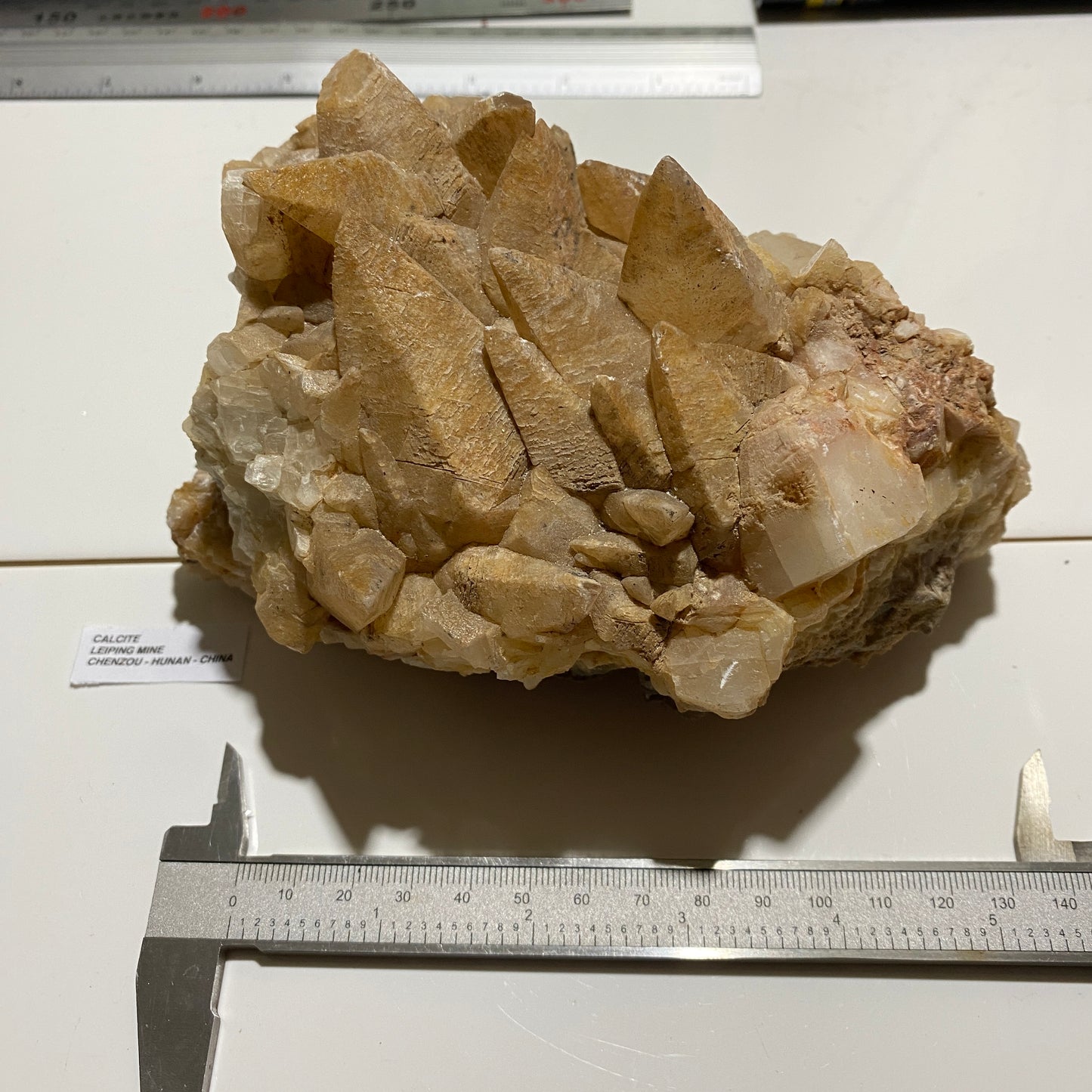 CALCITE - LEIPING MINE, CHENZOU, HUNAN, CHINA LARGE IMPRESSIVE ; 1623g MF4277