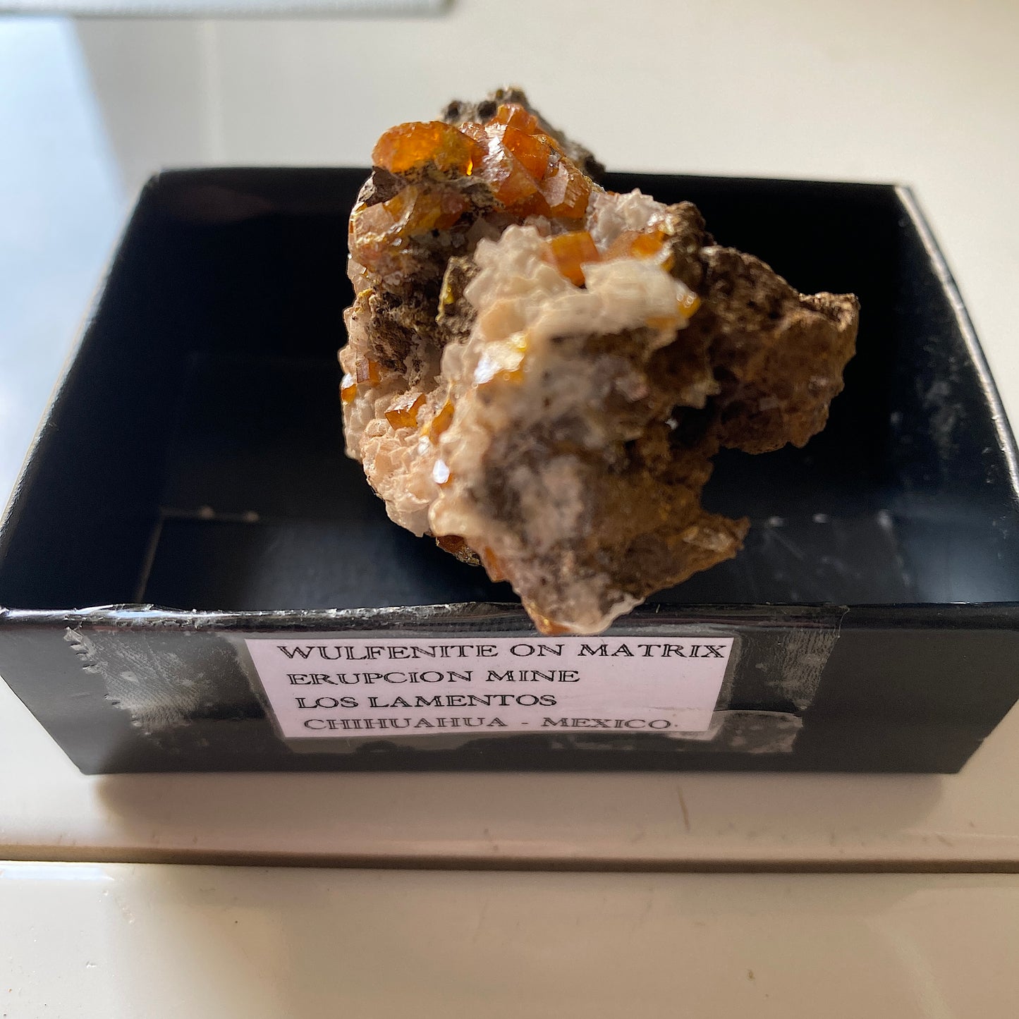 WULFENITE [ETC] - ERUPCION MINE, LPOS LAMENTOS, CHUHUAHUA, MEXICO 67g. MF823