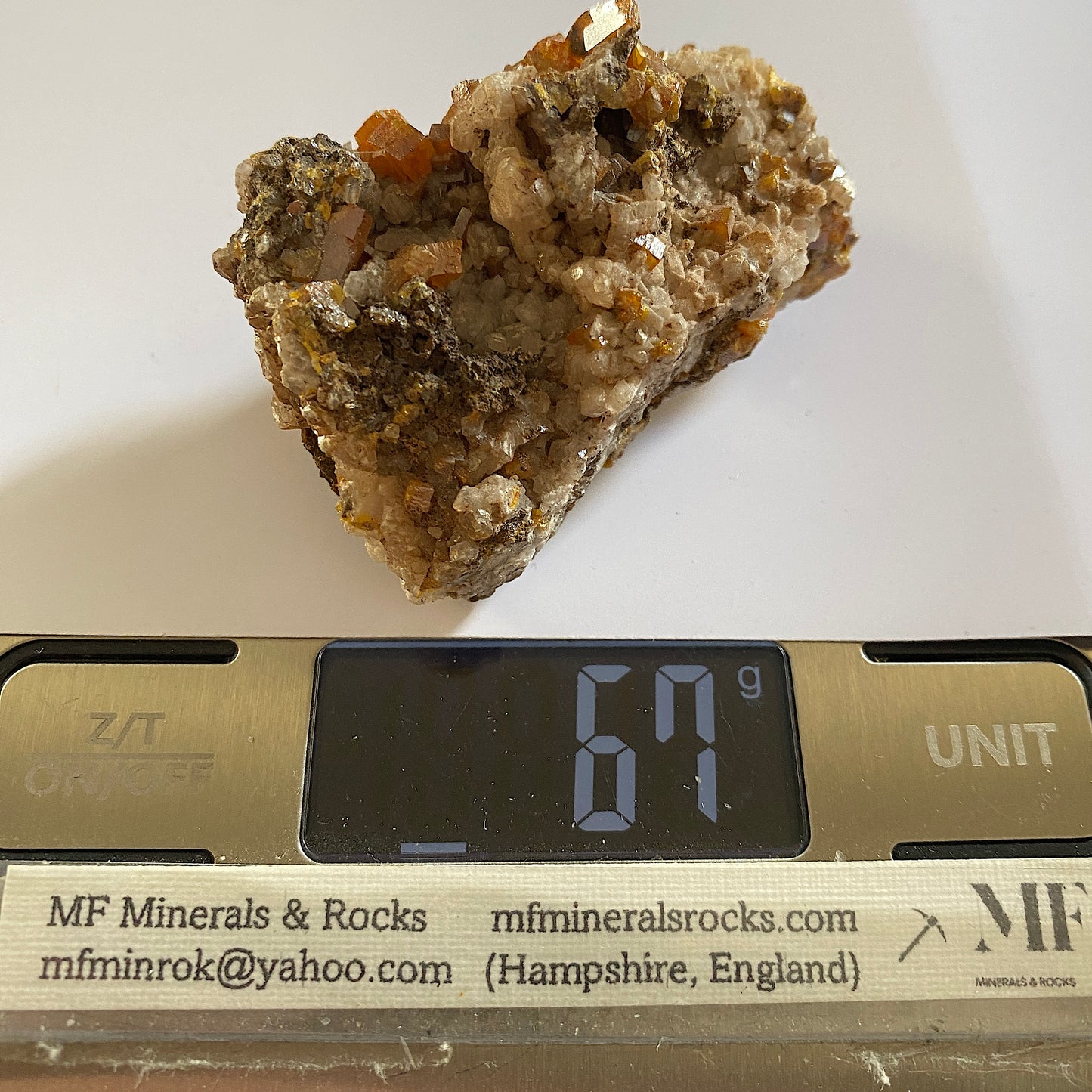 WULFENITE [ETC] - ERUPCION MINE, LPOS LAMENTOS, CHUHUAHUA, MEXICO 67g. MF823