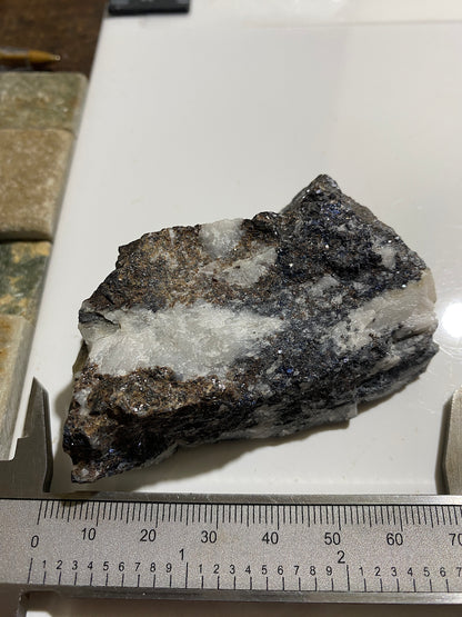 CHALCOPYRITE/HESSITE/QUARTZ ETC : ASHLEY MINE, ONTARIO, CANADA