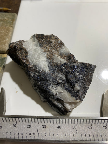 CHALCOPYRITE/HESSITE/QUARTZ ETC : ASHLEY MINE, ONTARIO, CANADA