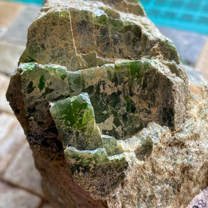 DIOPSIDE - IMPRESSIVE LAGE SPECIMEN - HUSAB MIEN, ERONGO, NAMIBIA 822g MF2097