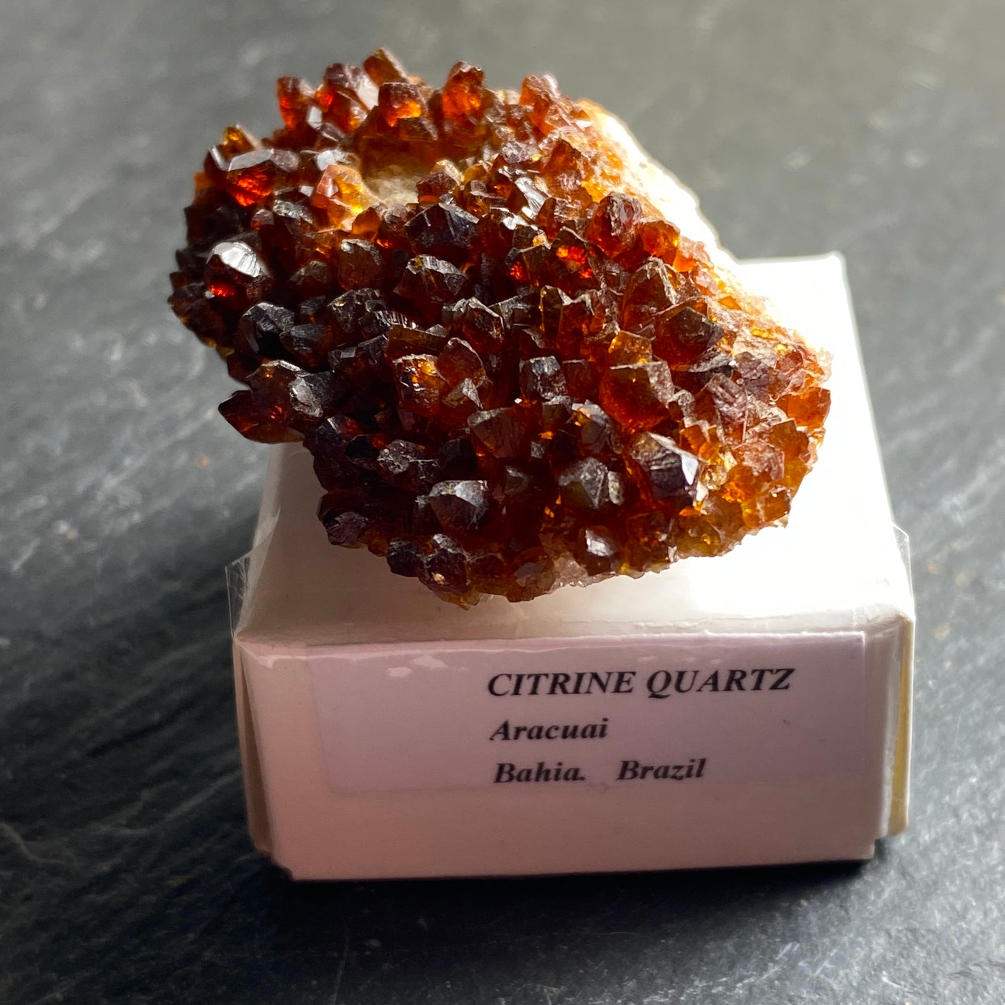 CITRINE QUARTZ IMPRESSIVE COLOUR HUES, BAHIA, BRAZIL 36g MF1498