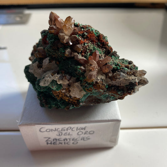 MALACHITE/QUARTZ ETC - CONCEPCION DEL ORO, ZACATECAS, MEXICO 102g MF2101