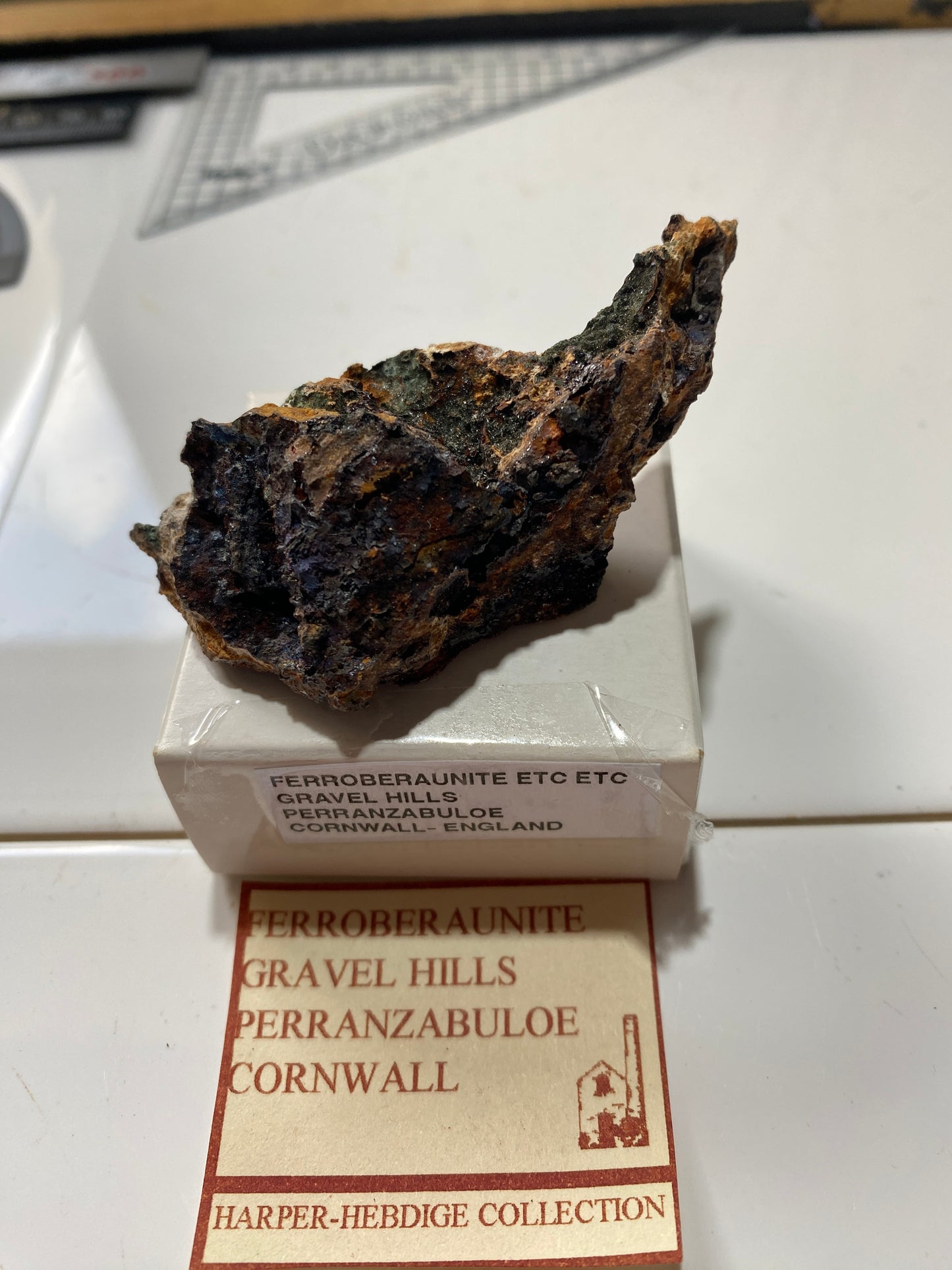 FERROBERAUNITE [ETC] : GRAVEL HILL MINE, PERRANZABULOE, CORNWALL. 26g MF4726