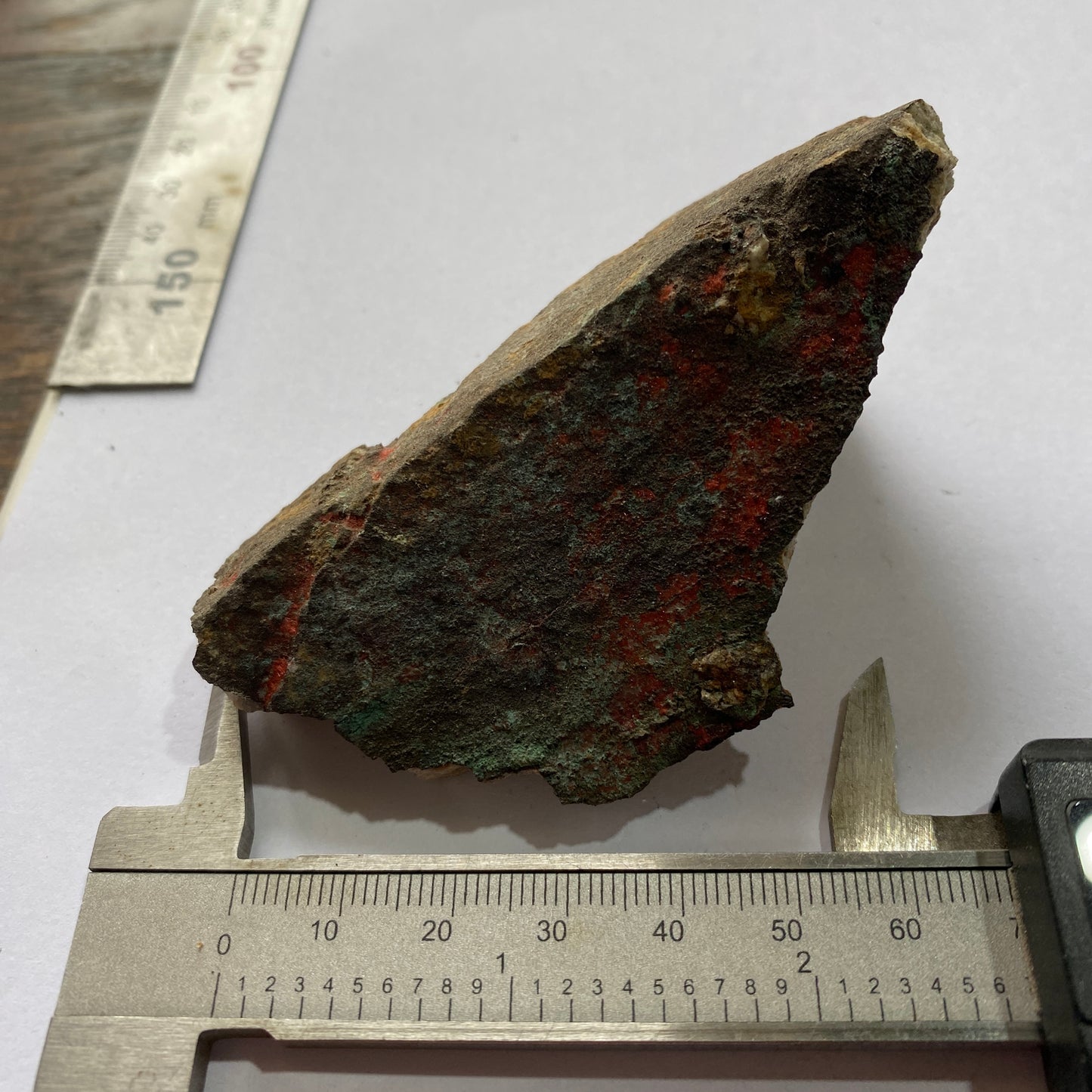 CHALCOTRICHITE ON MATRIX - RAY MINE, SCOTT MOUNTAIN, PINAL COUNTY, ARIZONA, U.S.A. 108g MF832