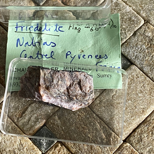 FRIEDELITE WITH RHODOLITE ETC, NABIAS, FRANCE 14g MF1499