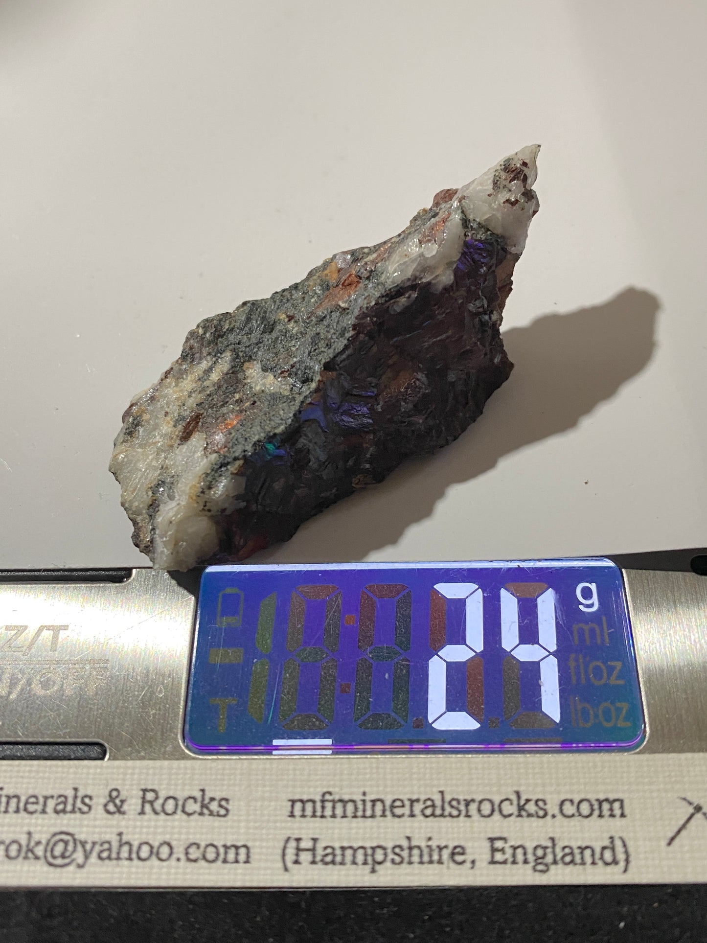 SIDERITE/QUARTZ : ST IVES CONSOLS, HIGHER STENNACK, CORNWALL. 24g MF4727