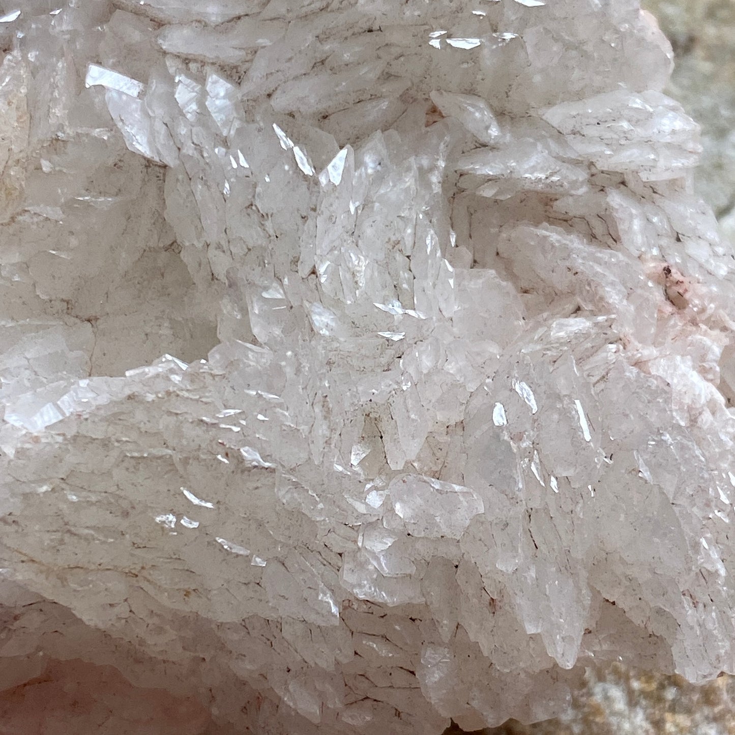 CALCITE WITH HEMATITE - FRIZINGTON, COPELAND, CUMBRIA - ENGLAND