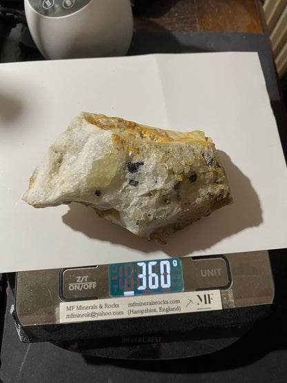 SANDSTONE-QUARTZ-FLUORITE-GALENA SEQUENCE : LADY WASH MINE, DERBYSHIRE, 360g MF4728