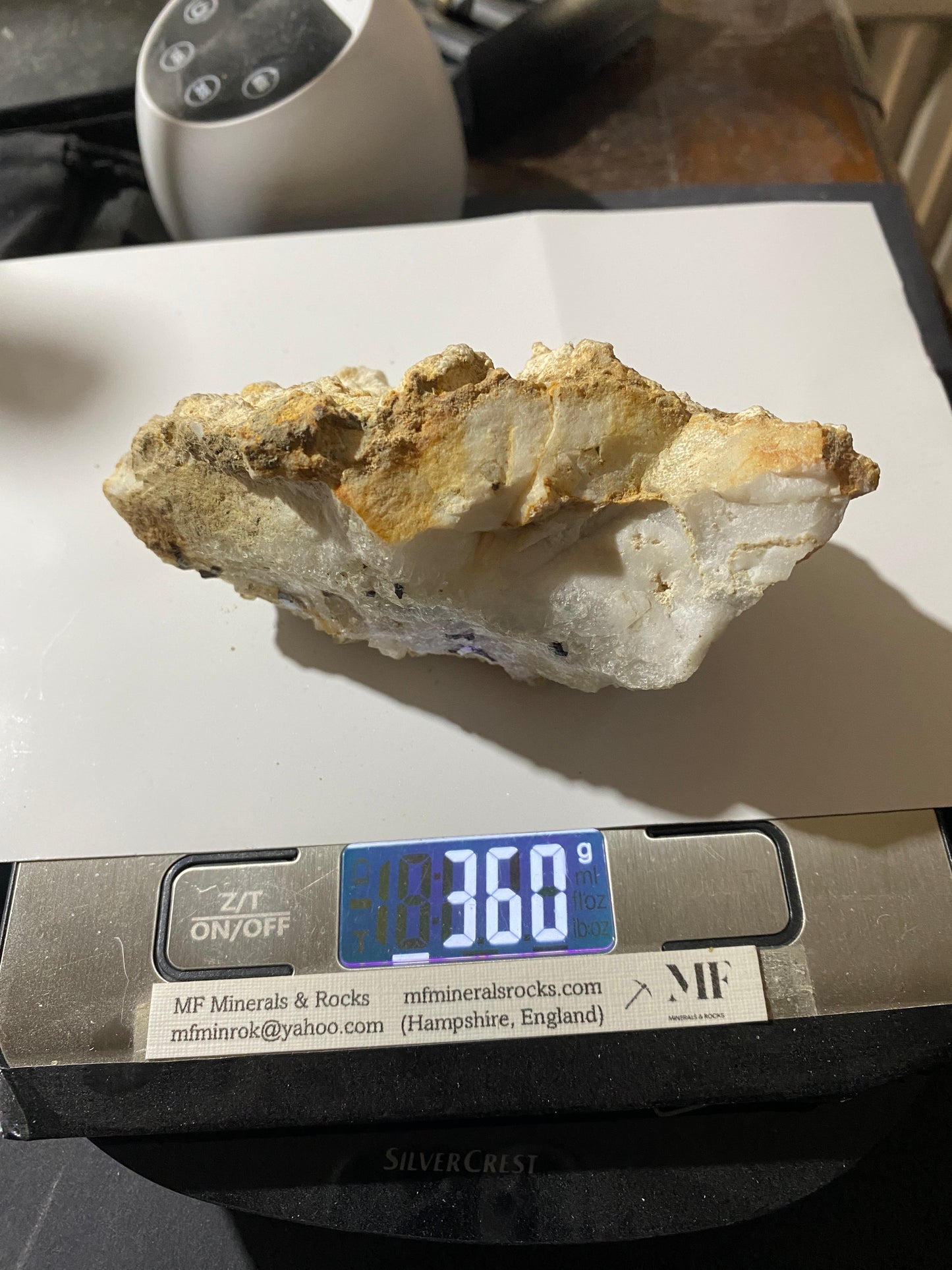 SANDSTONE-QUARTZ-FLUORITE-GALENA SEQUENCE : LADY WASH MINE, DERBYSHIRE, 360g MF4728