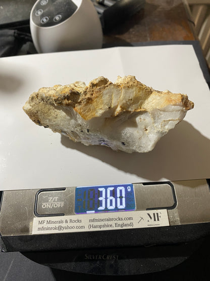 SANDSTONE-QUARTZ-FLUORITE-GALENA SEQUENCE : LADY WASH MINE, DERBYSHIRE, 360g MF4728