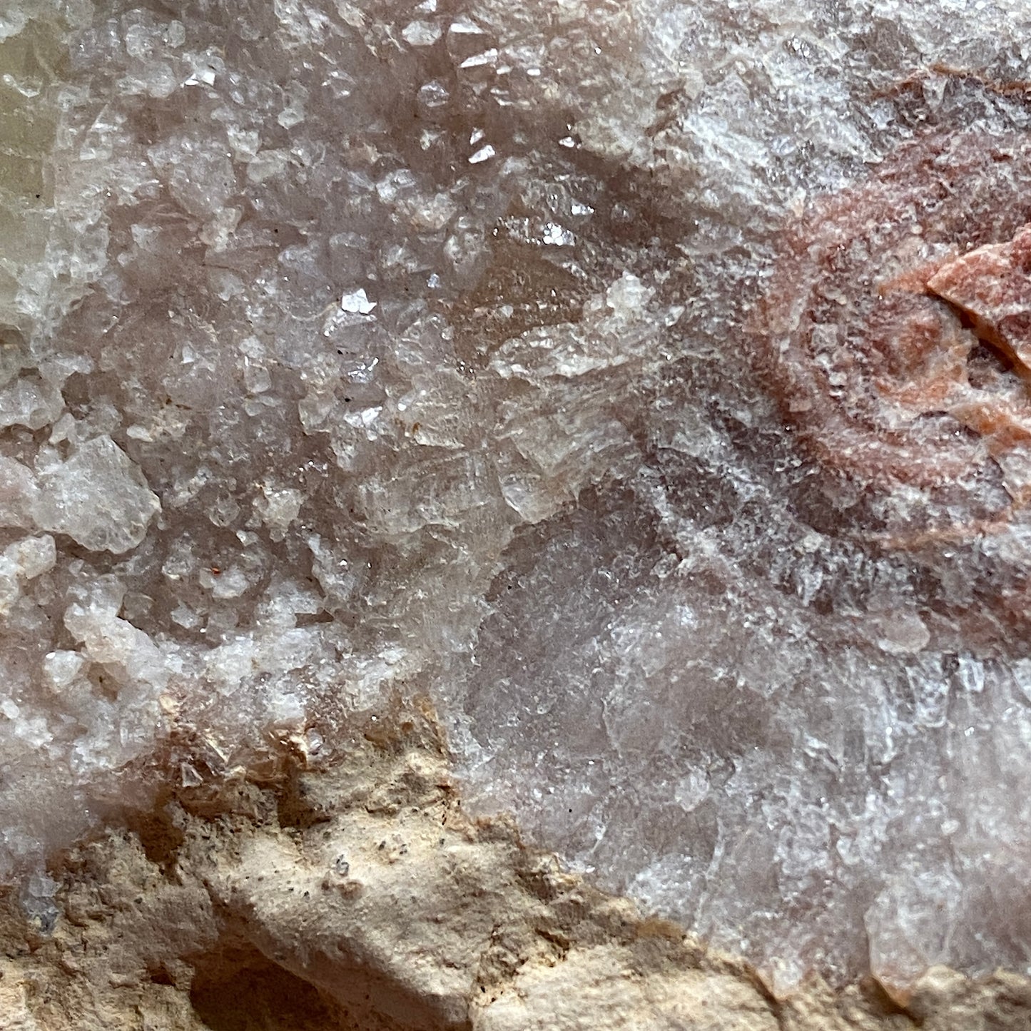CALCITE/QUARTZ/STRONTIANITE - DULCOTE QUARRY, MENDIP HILLS, SOMERSET, ENGLAN. 496g MF847D