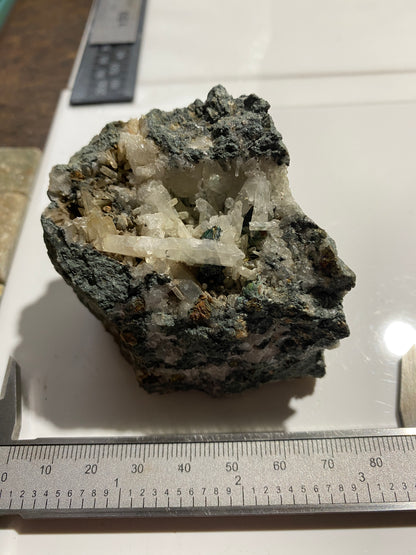 QUARTZ ETC ETC : CRADDOCK MOOR MINE, ST CLEER, CORNWALL ENGLAND. 202g MF4729