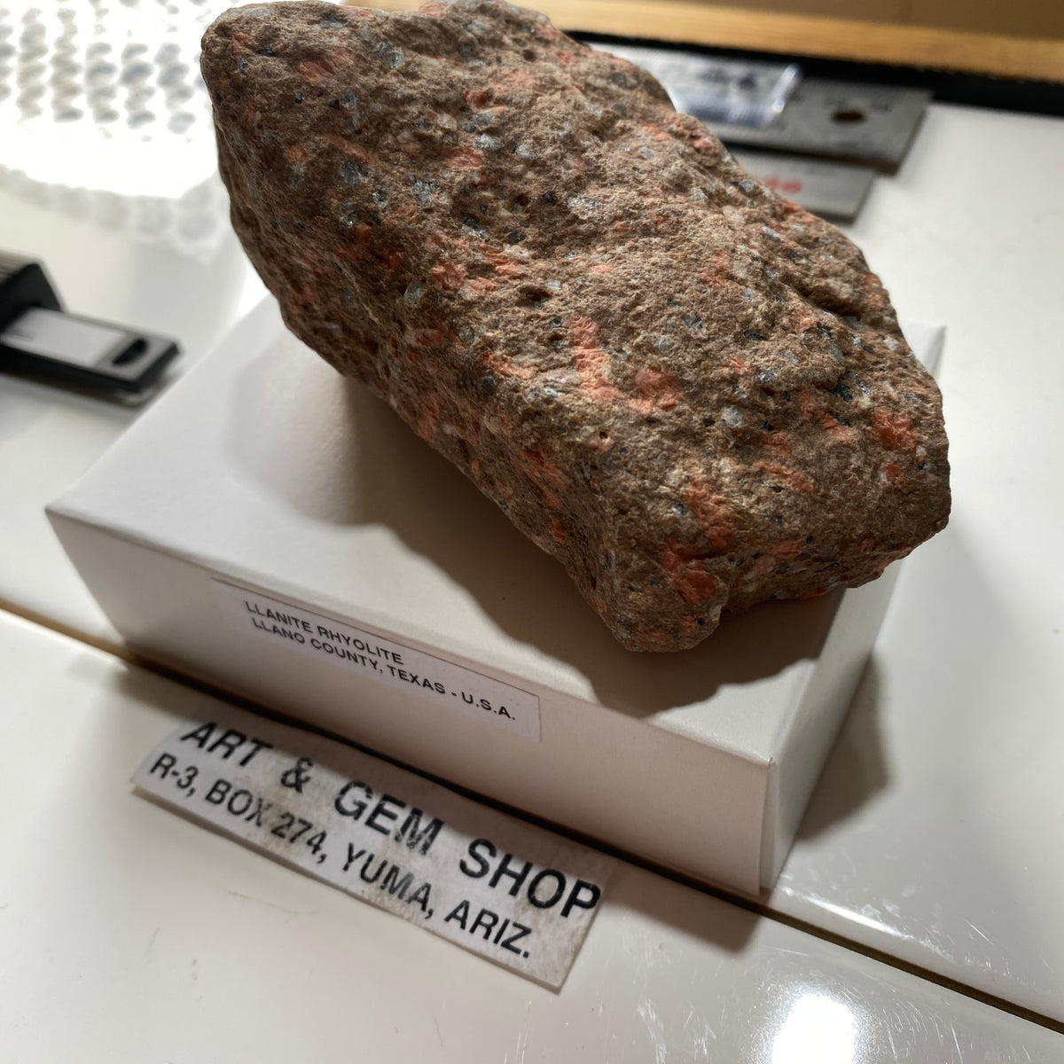 LLANITE RHYOLITE : LLANO COUNTY, TEXAS, U.S.A.  334g. MF5400