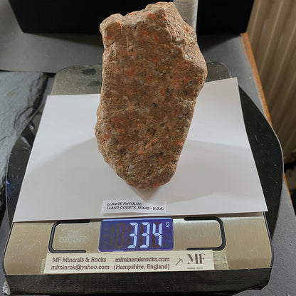 LLANITE RHYOLITE : LLANO COUNTY, TEXAS, U.S.A.  334g. MF5400