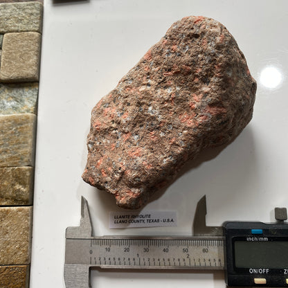 LLANITE RHYOLITE : LLANO COUNTY, TEXAS, U.S.A.  334g. MF5400