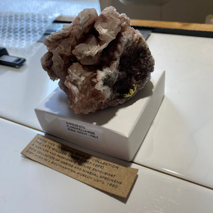 GYPSUM [SELENITE] ETC : FLORISTELLA MINE, ENNA, SICILY, ITALY  298g MF5405