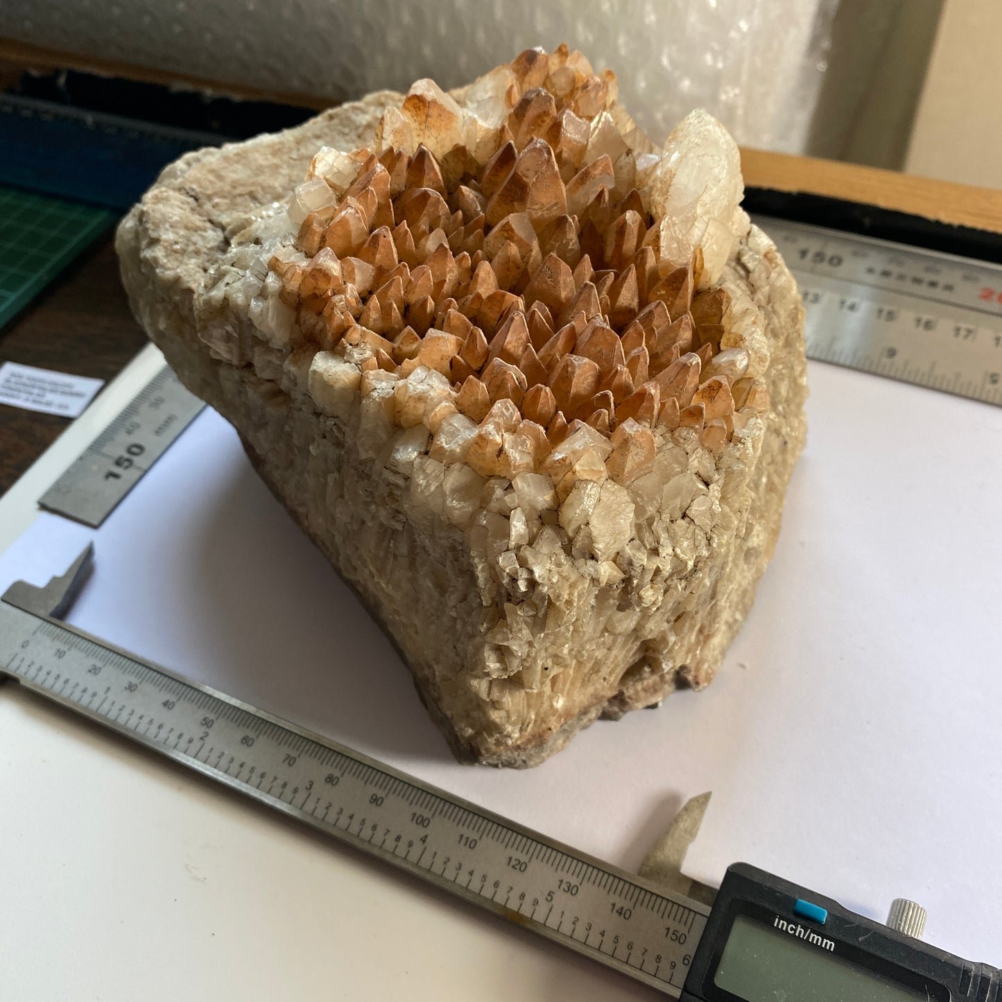 DOG TOOTH CALCITE - BLAENGWYNLAIS QUARRY, WALES SUBSTANTIAL 2315g MF1967