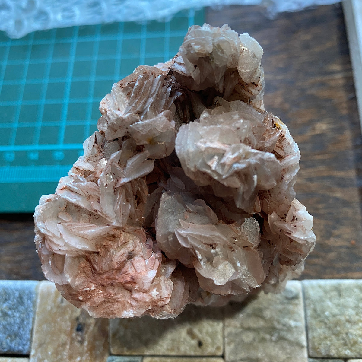 GYPSUM [SELENITE] ETC : FLORISTELLA MINE, ENNA, SICILY, ITALY  298g MF5405