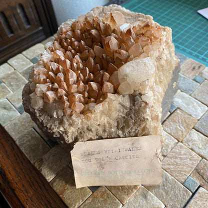 DOG TOOTH CALCITE - BLAENGWYNLAIS QUARRY, WALES SUBSTANTIAL 2315g MF1967