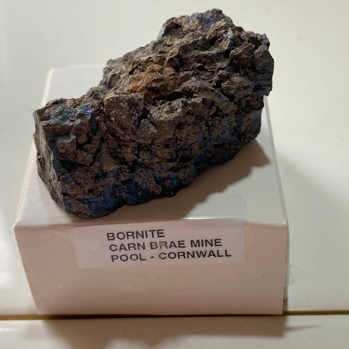 BORNITE [SOLID] : CARN BRAE MINE, POOL, CORNWALL. 84g. MF5406