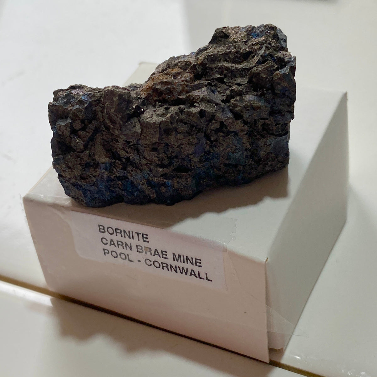 BORNITE [SOLID] : CARN BRAE MINE, POOL, CORNWALL. 84g. MF5406