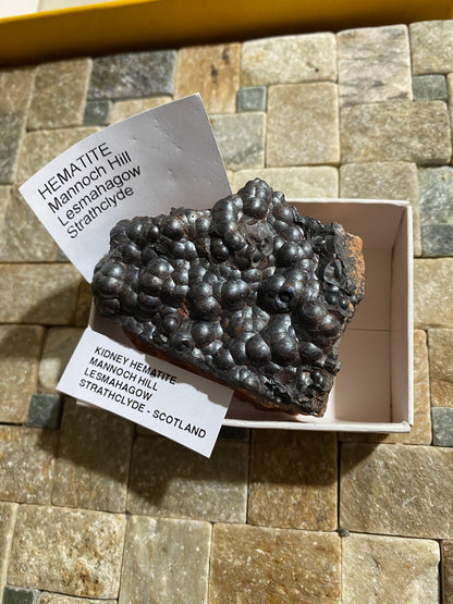 "KIDNEY" HEMATITE : MANNOCH HILL, LESMAHAGOW, STRATHCLYDE, SCOTLAND 211g MF4802