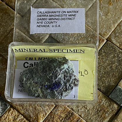 CALLAGHANITE ETC FROM SIERRA MAGNESITE MINE, NEVADA U.S.A. 12g MF1505