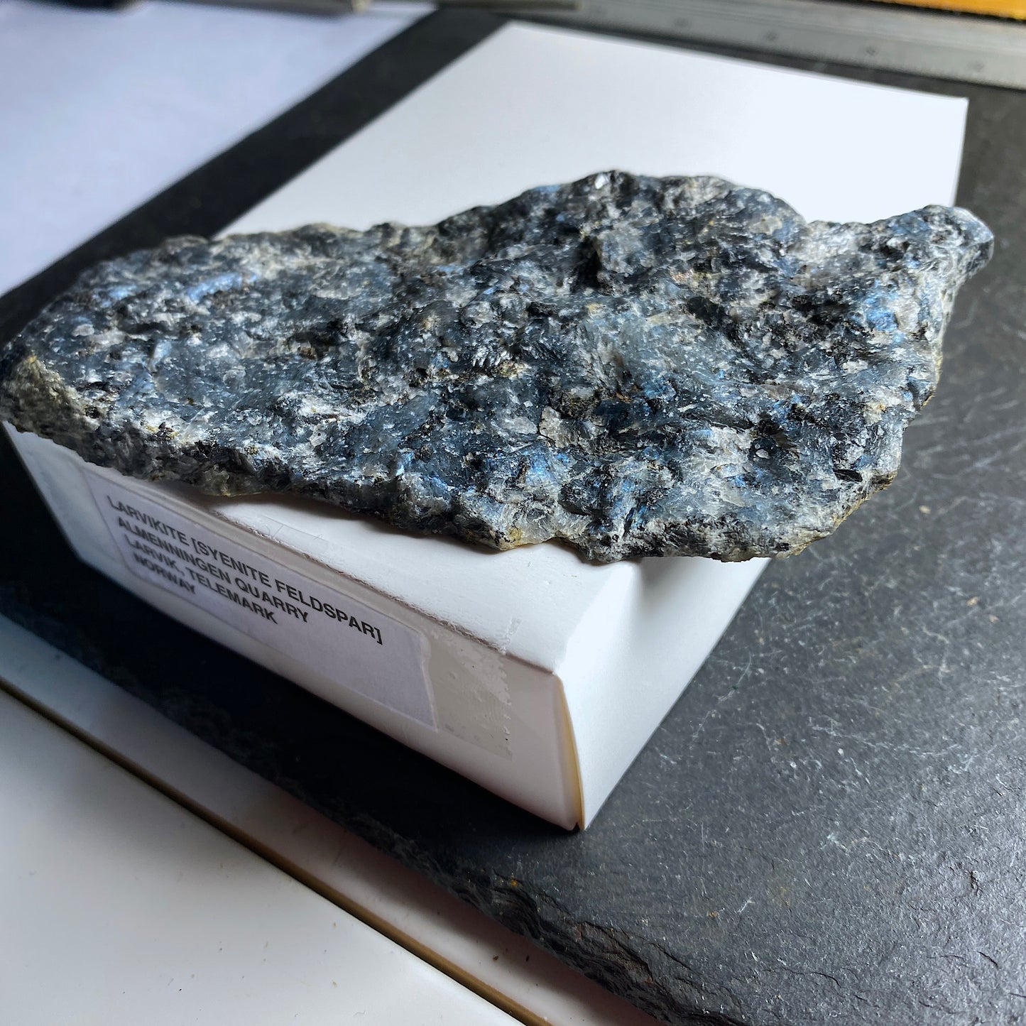 LARVIKITE [SYENITE FELDSPAR], LARVIK, NORWAY,  84g MF1506