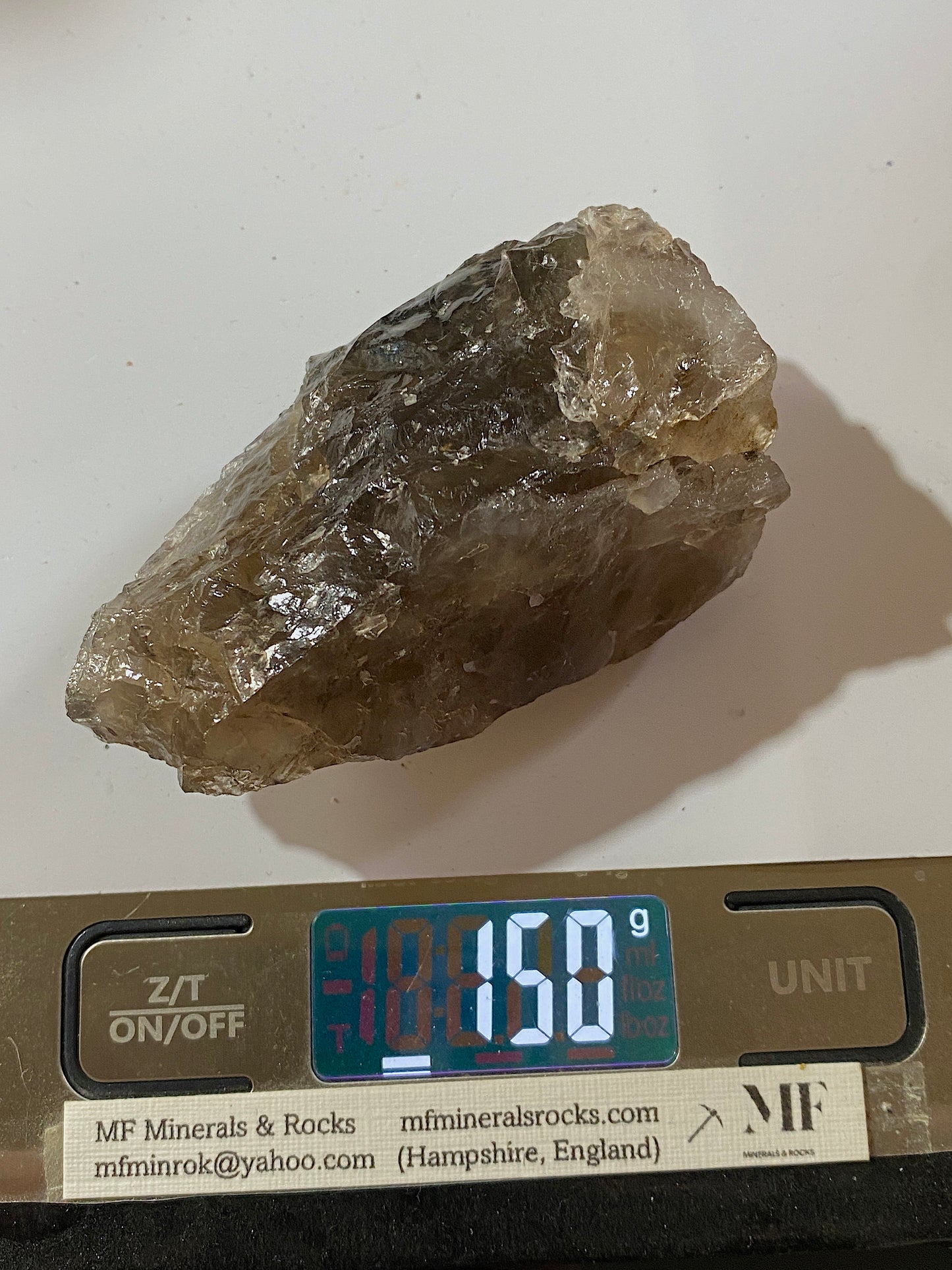 SMOKE QUARTZ : GLENFARG, OCHIL HILLS, PERTH&KINROSS, SCOTLAND 150g MF4806