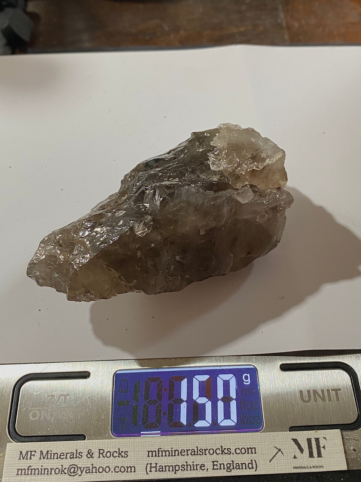 SMOKE QUARTZ : GLENFARG, OCHIL HILLS, PERTH&KINROSS, SCOTLAND 150g MF4806