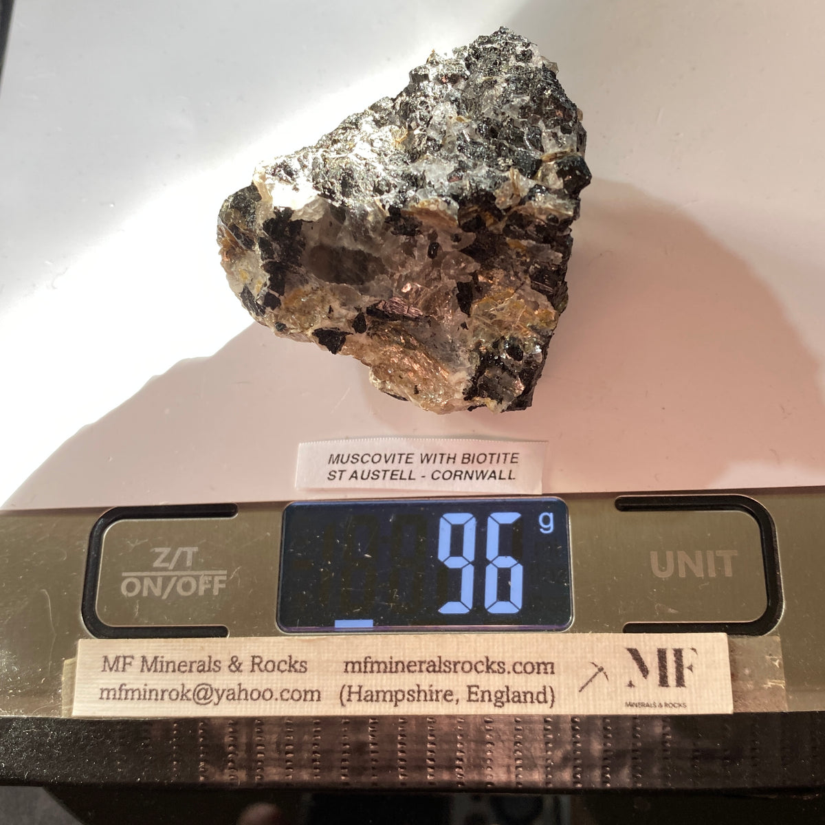 MUSCOVITE/BIOTITE : ST AUSTELL MINING DISTRICT, CORNWALL. 96g MF5411